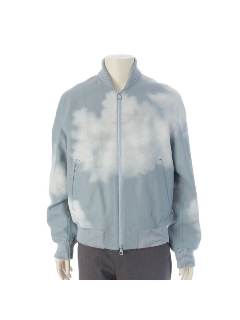 Louis Vuitton 20 AW Clouds Bomber Calfskin Leather Jacket Blouson
